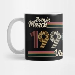 Vintage Born in March 1999 Mug